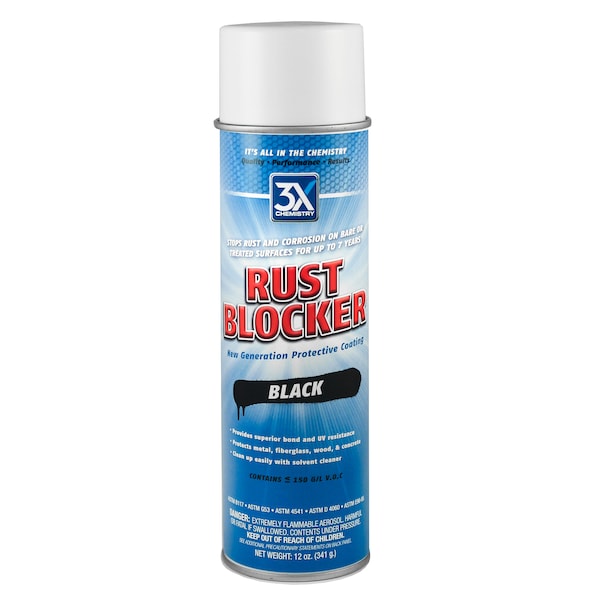 3X Chemistry 3X Chemistry 397 Rust Blocker All Surface Rust Inihibitor - 12 oz., Black 397 - main
